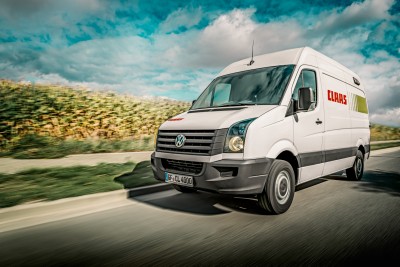 Werkstattwagen auf dem Weg zum nächsten Kunden