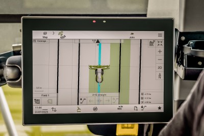 Benutzeroberfläche des neuen CLAAS Lenksystems